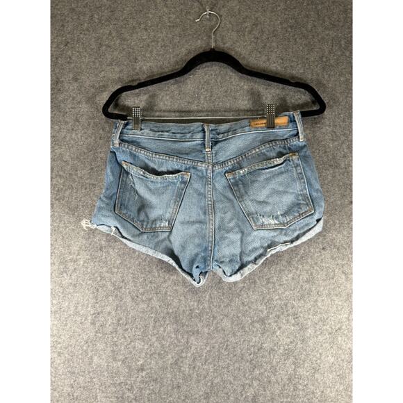 GRLFRND Shorts Women 26 Blue‎ Adriana High Rise Cut Off Denim Distressed - Picture 5 of 8